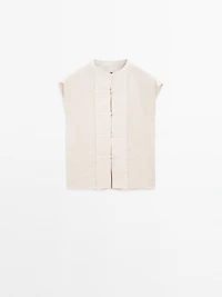 Waistcoat with buttoned chest detail