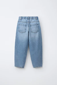BAGGY BALLOON JEANS WITH DRAWSTRING