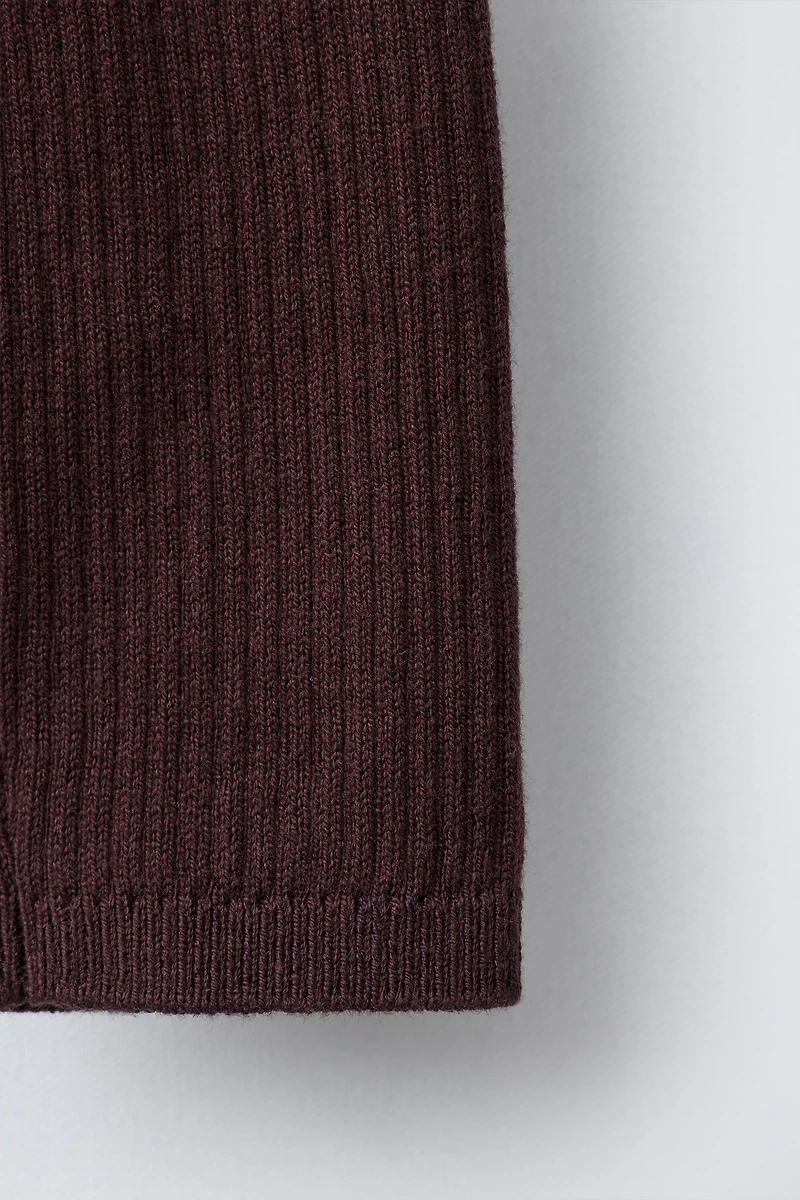 RIBBED LEGGINGS WITH BUTTONS