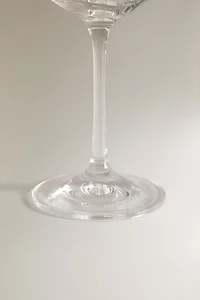 WAVY-EFFECT BOHEMIA CRYSTAL WINE GLASS