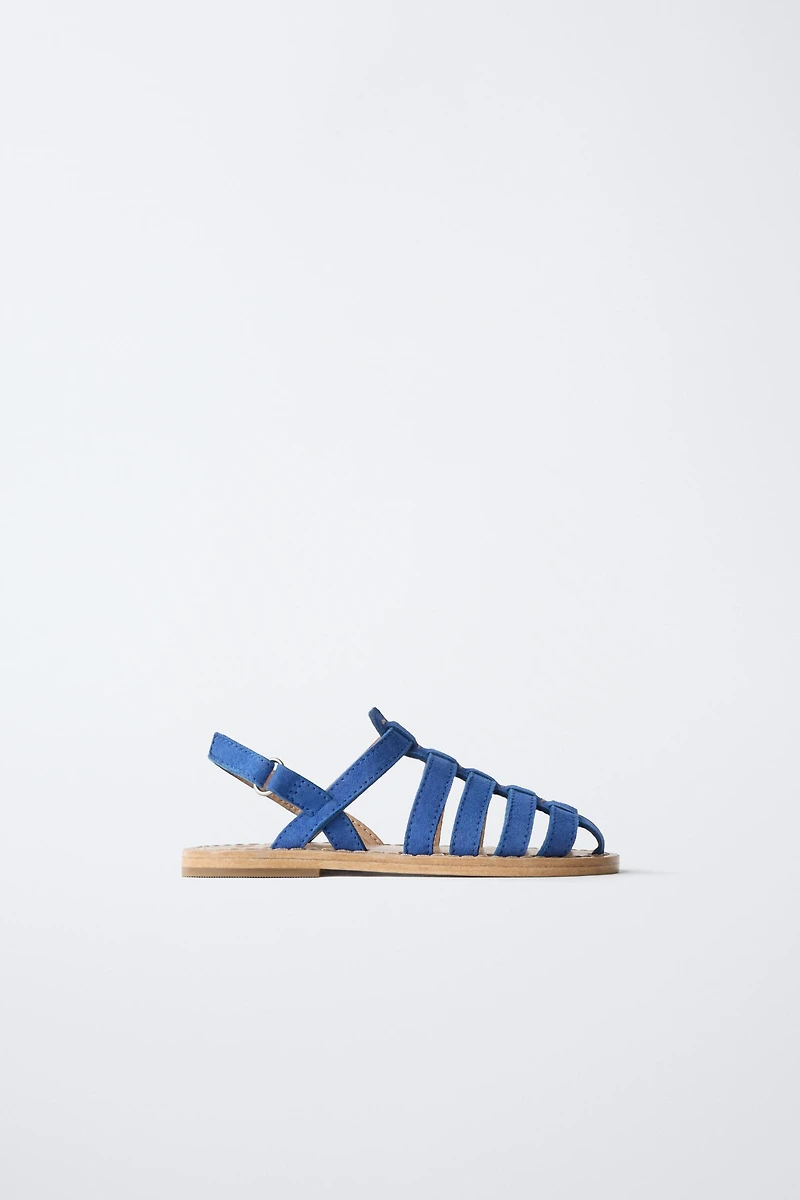 SANDALES STYLE PLAGE EN CUIR