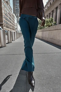 PLEATED WIDE LEG PANTS