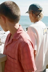 CHEMISE À CARREAUX TEXTURÉE