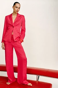 JACQUARD STRAIGHT LEG PANTS