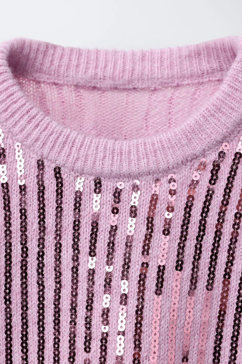 SEQUIN KNIT JUMPER