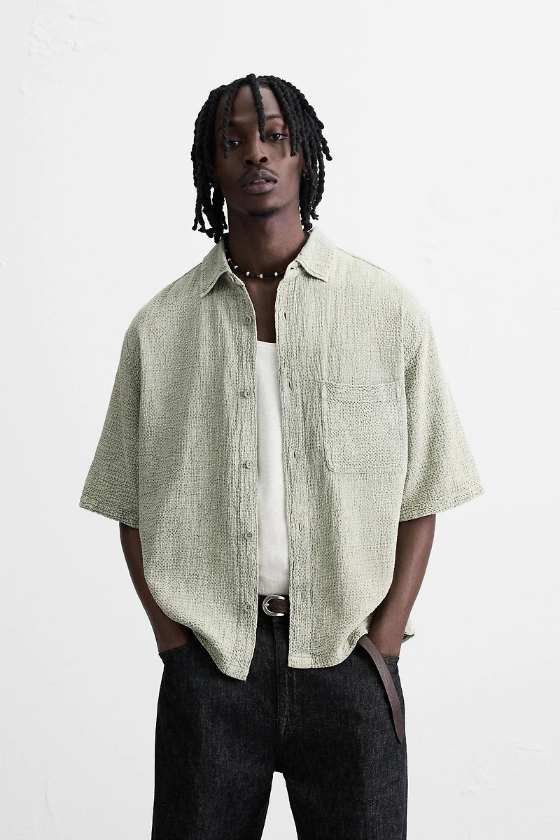 WASHED TEXTURE SHIRT