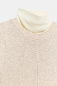 HIGH-NECK MIXED T-SHIRT