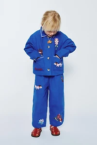 EMBROIDERED BAGGY PANTS SISSEL EDELBO X ZARA KIDS