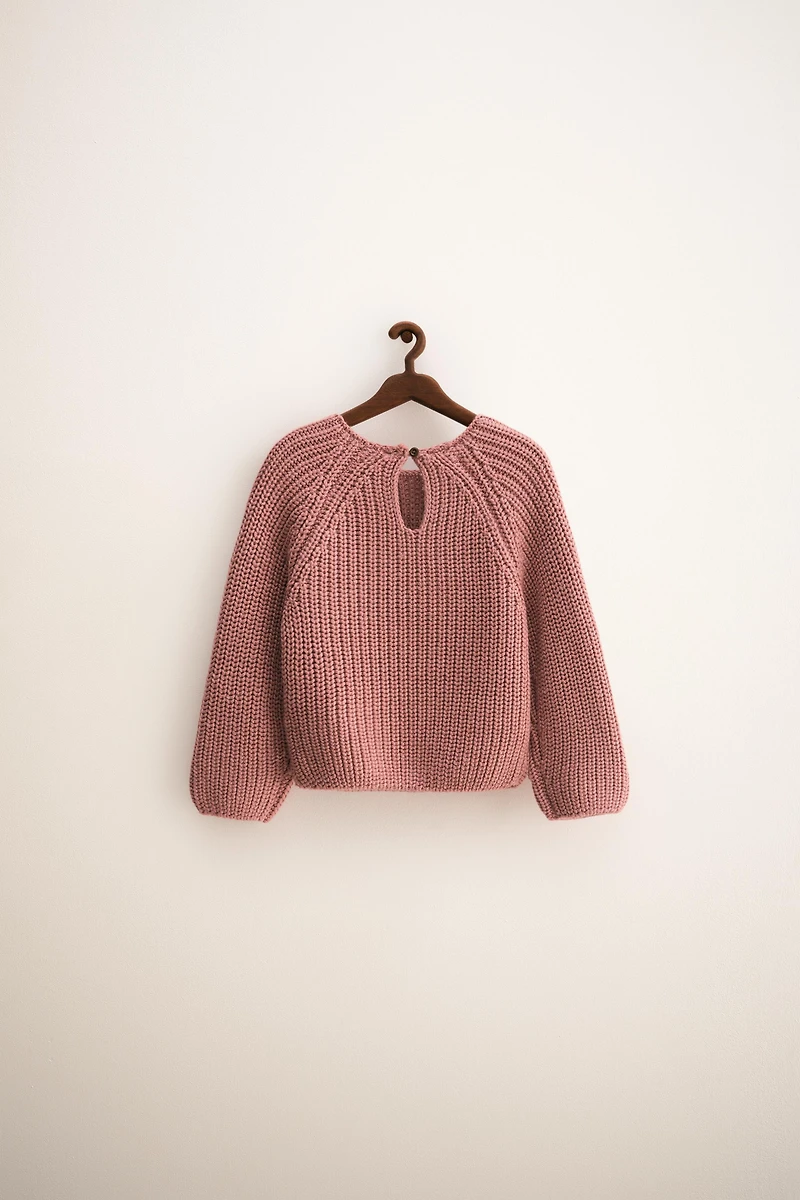ZARA TIMELESS - PULL EN MAILLE FLEURS BRODÉES