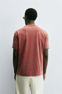 WASHED EMBROIDERED T-SHIRT