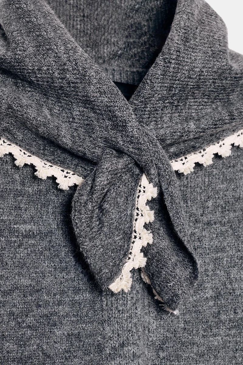 BANDANA LACE CARDIGAN
