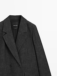 Manteau long à chevrons