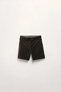 2-5 YEARS/ LIMITED EDITION VELVET SHORTS