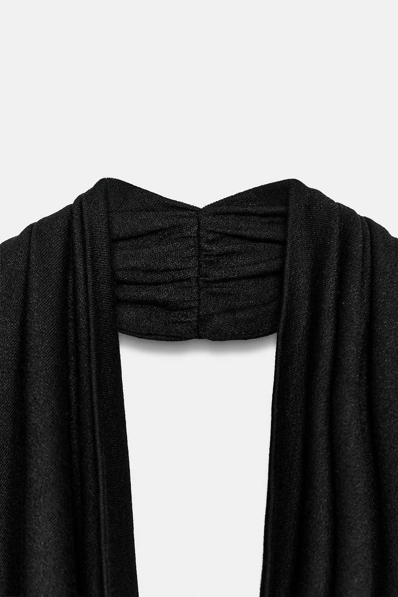 DRAPED HALTER TOP
