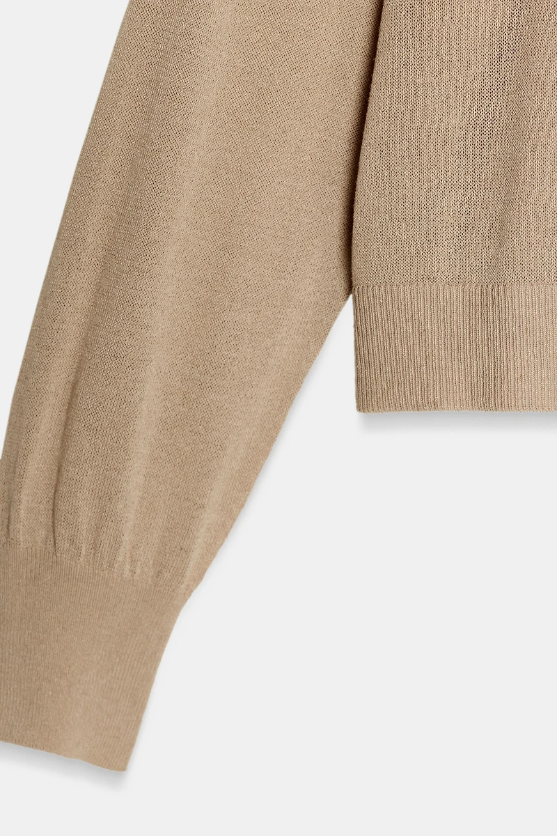 FINE KNIT V-NECK JUMPER