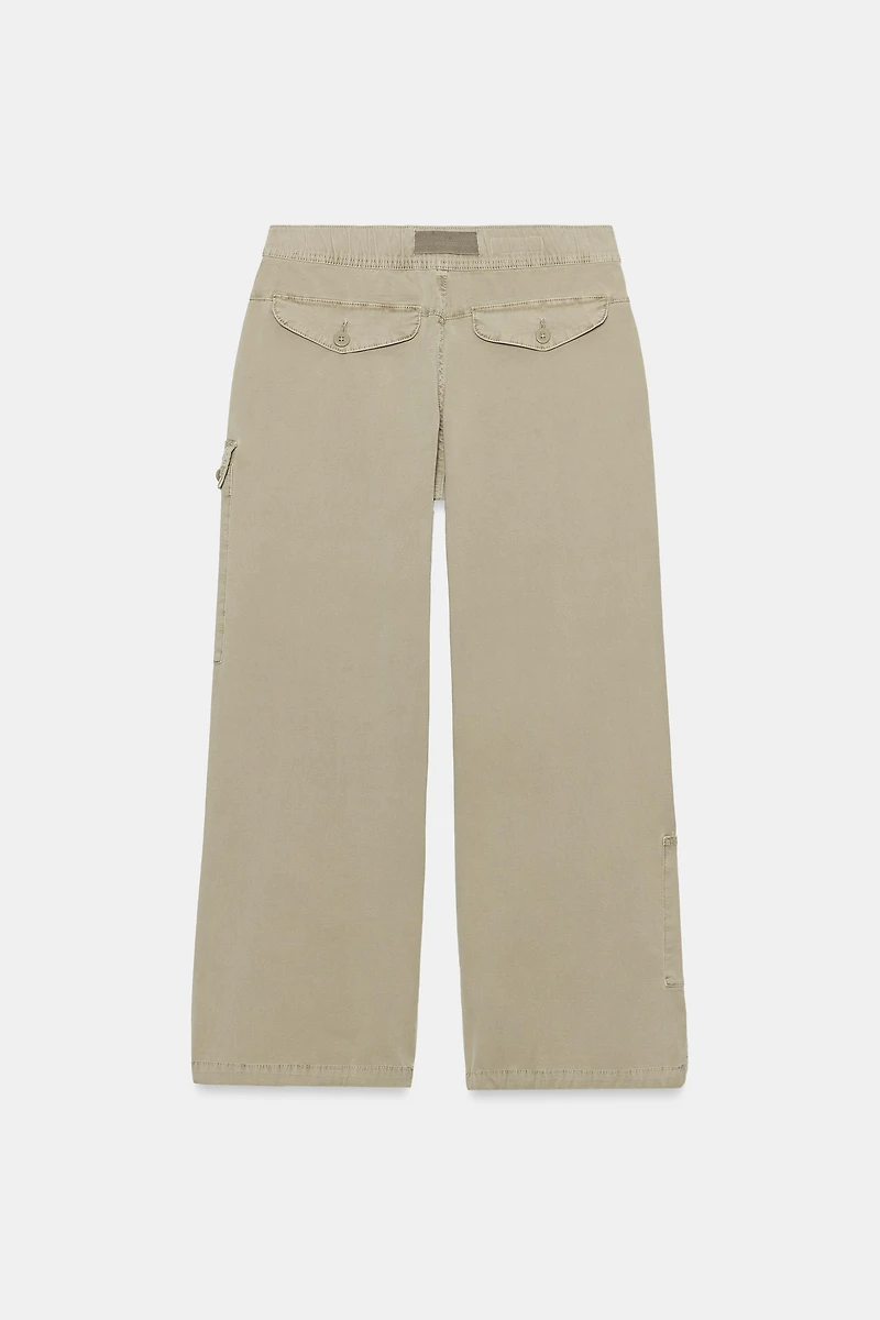 LACE-UP CARGO PANTS
