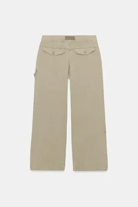 LACE-UP CARGO PANTS