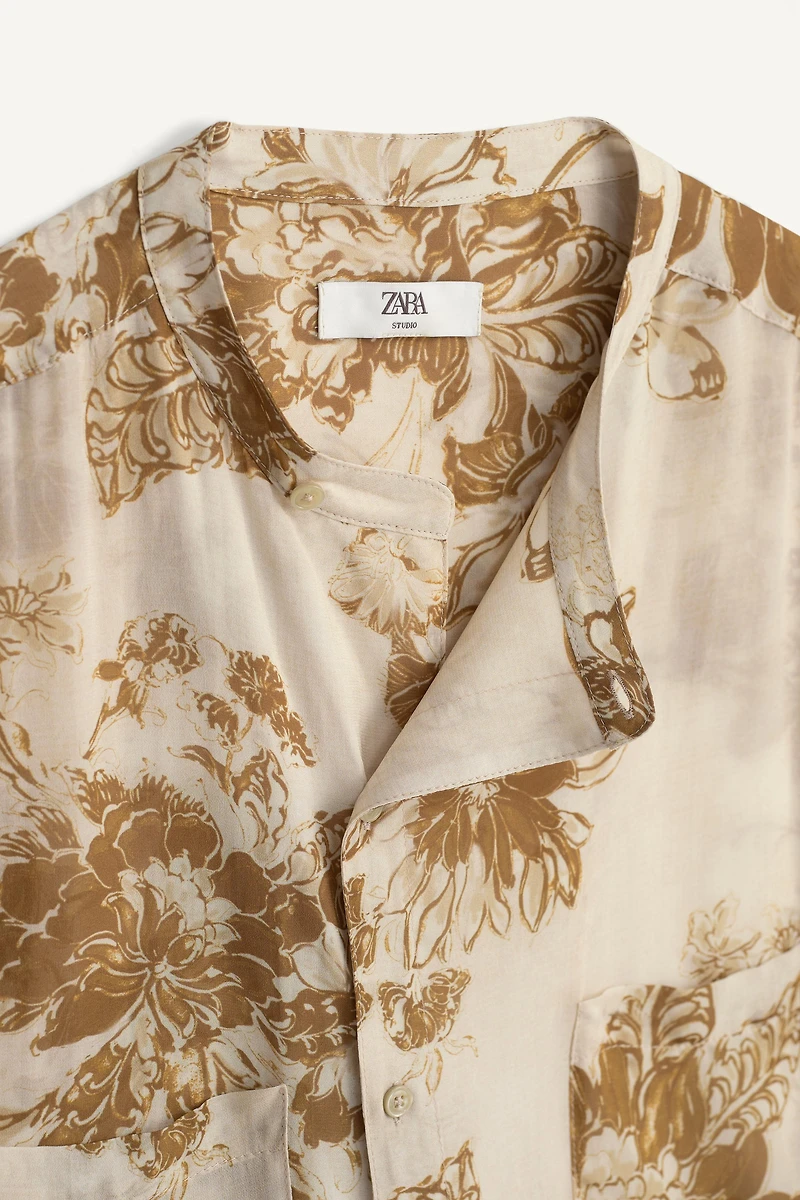 CHEMISE FLUIDE À IMPRIMÉ FLEURI