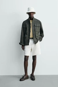 BLOUSON LAVÉ POCHES UTILITY