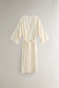SOLID SATEEN ROBE
