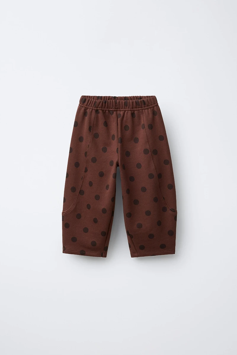 POLKA DOT BLOOMER PLUSH PANTS