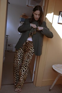 PANTALON FLOQUÉ IMPRIMÉ ANIMAL ZW COLLECTION ÉDITION LIMITÉE