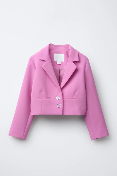 VESTE COURTE À BOUTONS