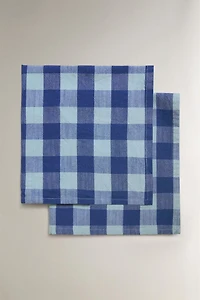 CHECKERED NAPKINS (PACK OF 2)