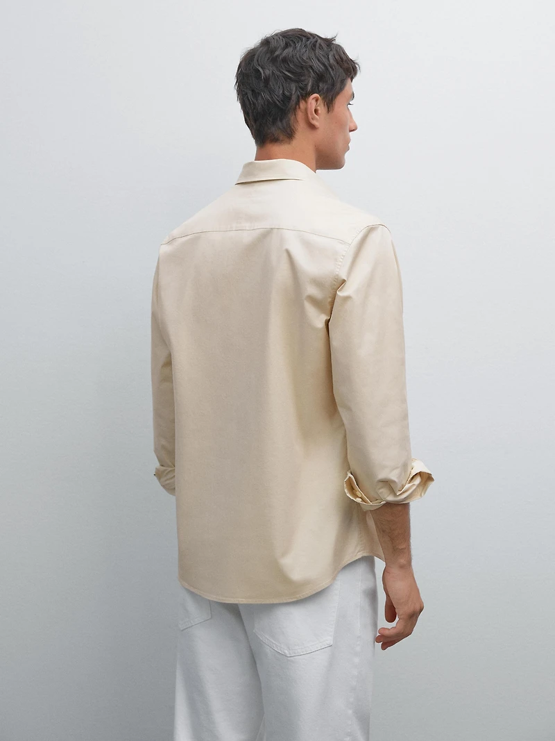 Regular fit stretch shirt