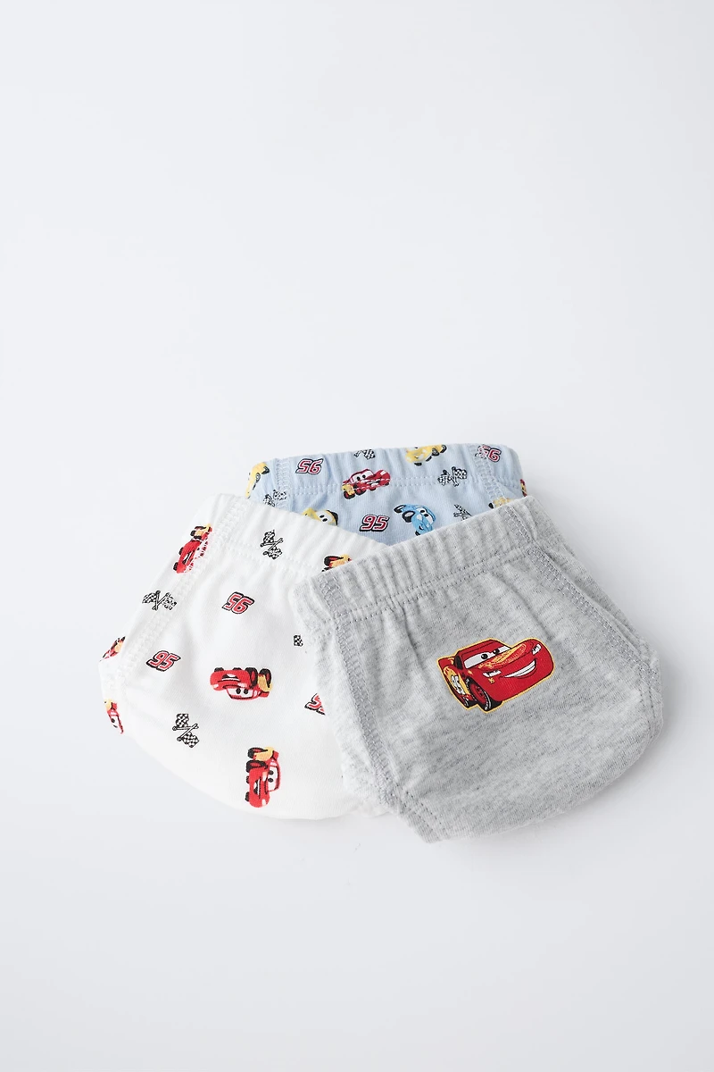 2-6 YEARS/ THREE-PACK OF CARS © DISNEY UNDERWEAR