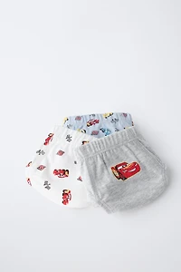 2-6 YEARS/ THREE-PACK OF CARS © DISNEY UNDERWEAR