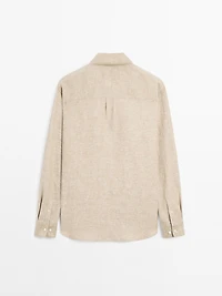 100% linen regular fit shirt