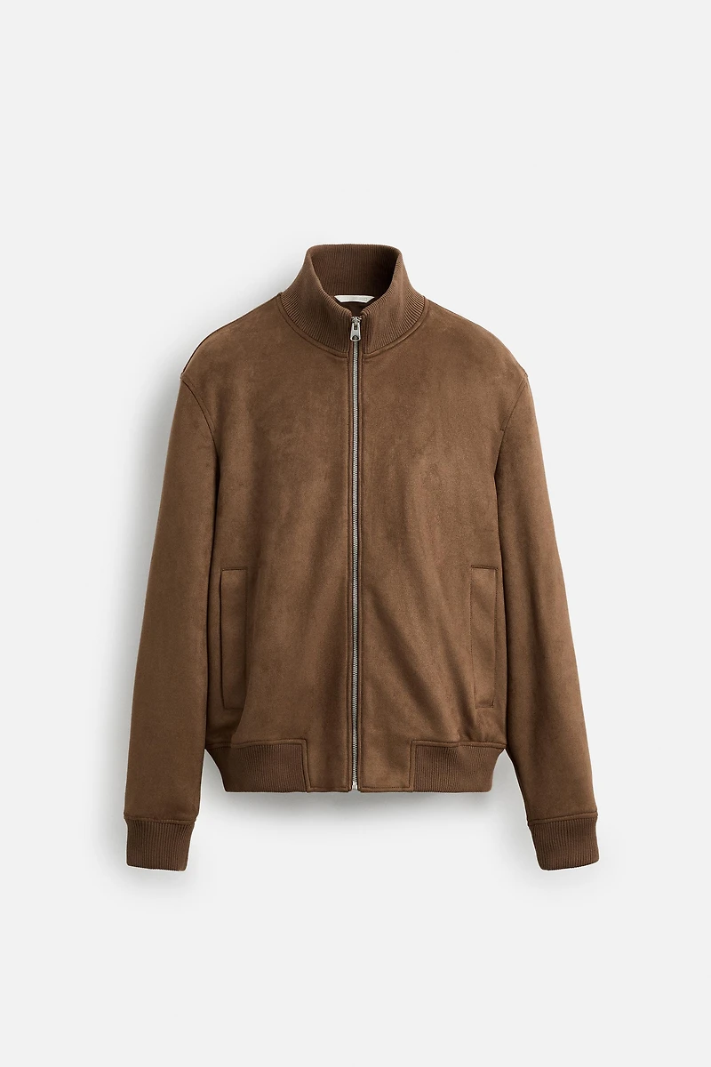 BLOUSON EFFET DAIM