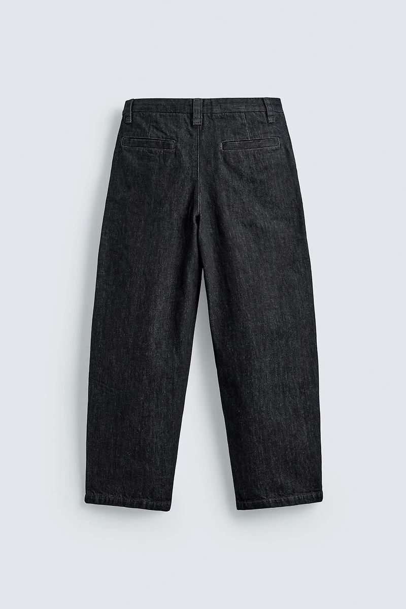RELAXED FIT DENIM CHINO PANTS
