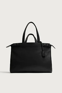 LEATHER SHOPPER BAG