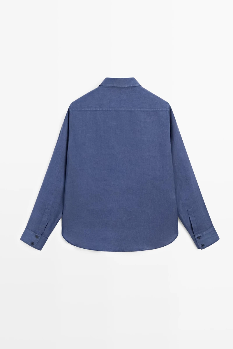 Flowing 100% linen shirt
