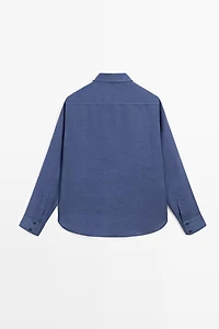 Flowing 100% linen shirt