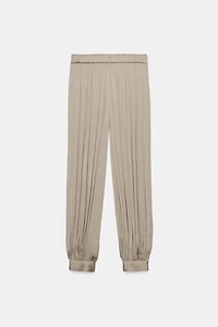 ZW COLLECTION SATIN BALLOON PANTS