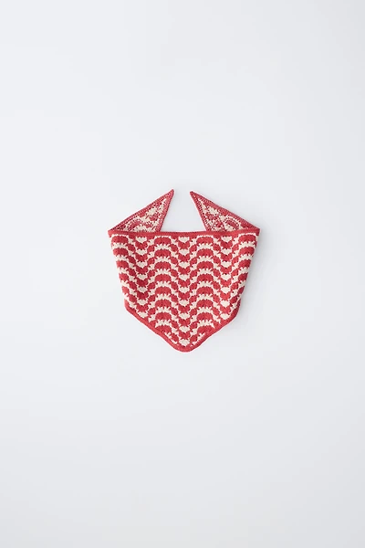 TEXTURED KNIT BANDANA