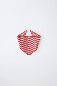 TEXTURED KNIT BANDANA