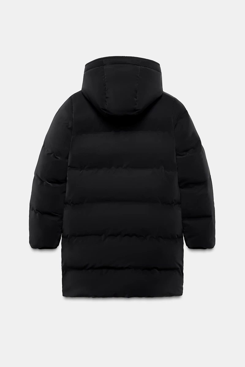 WINDPROOF RUBBERIZED SEMI-LONG ANORAK