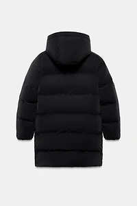 WINDPROOF RUBBERIZED SEMI-LONG ANORAK