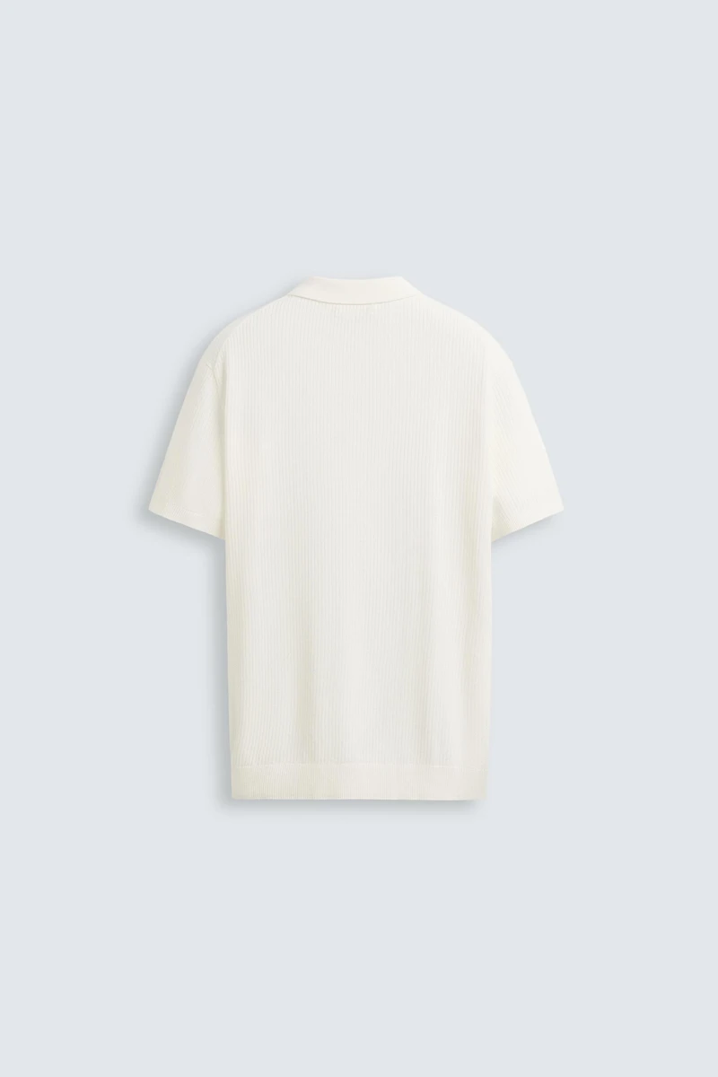 POLO EN MAILLE CÔTELÉE