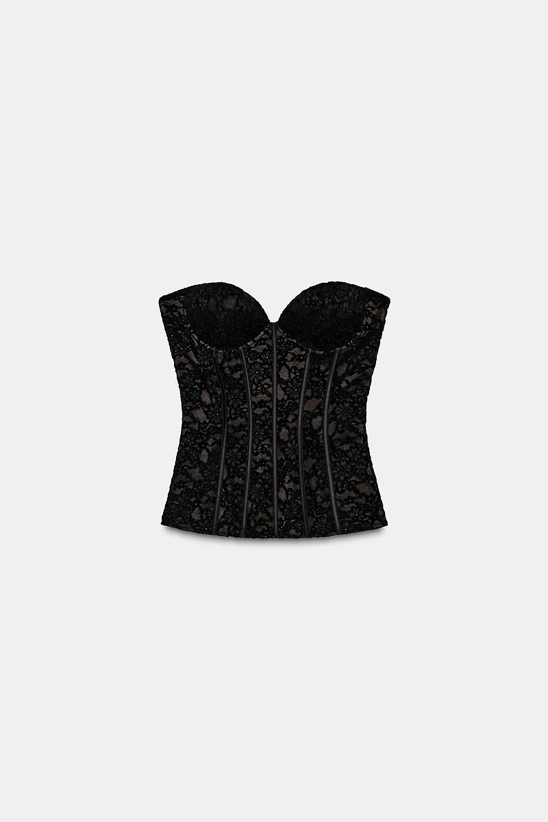 VELVET LACE CORSET