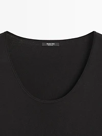 Midi dress with sleeve detail