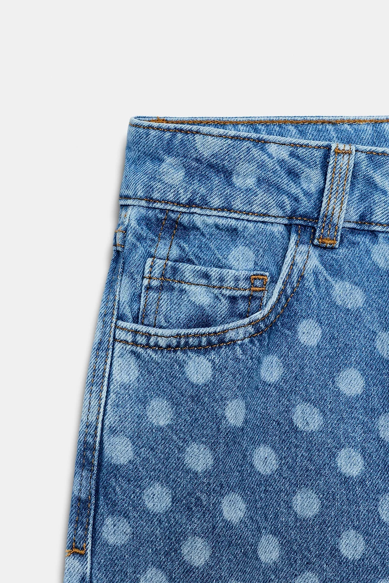 Z1975 HIGH RISE POLKA DOT CULOTTE JEANS