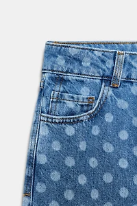 Z1975 HIGH RISE POLKA DOT CULOTTE JEANS