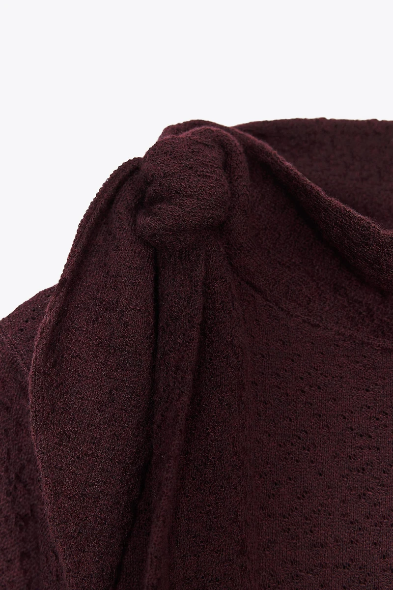 TIED KNIT TOP