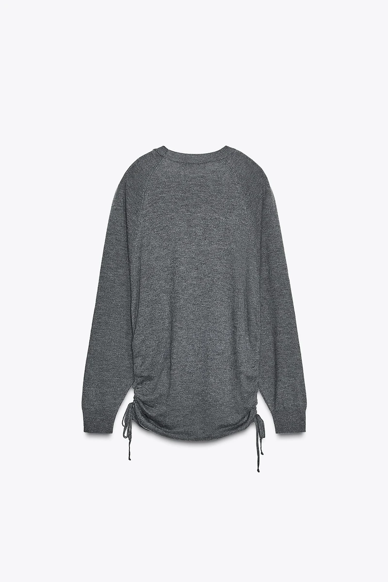 TIE KNIT SWEATER