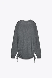 TIE KNIT SWEATER